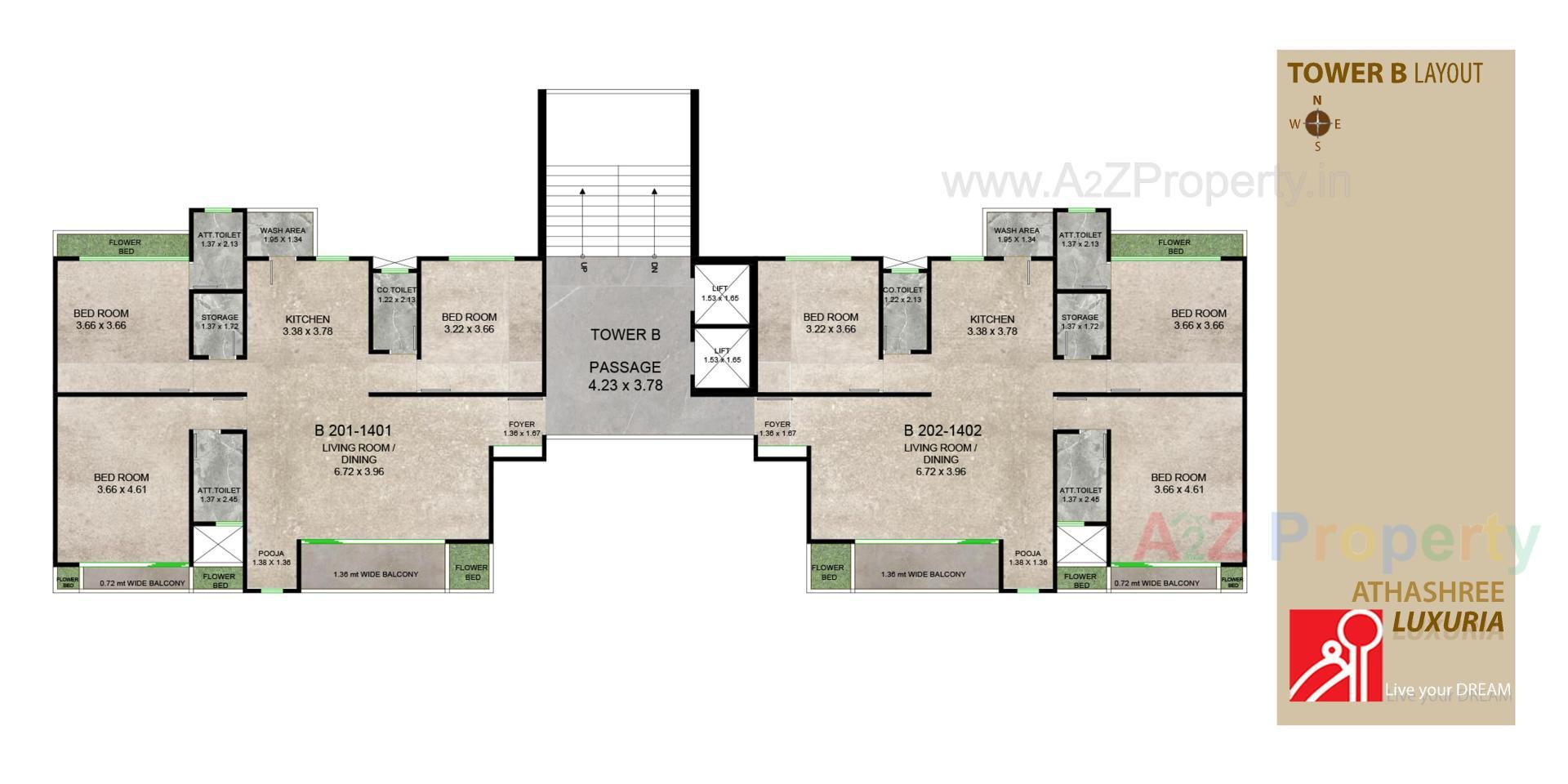 Layout of real estate project Athashree Luxuria located at Bhayali, Vadodara, Gujarat