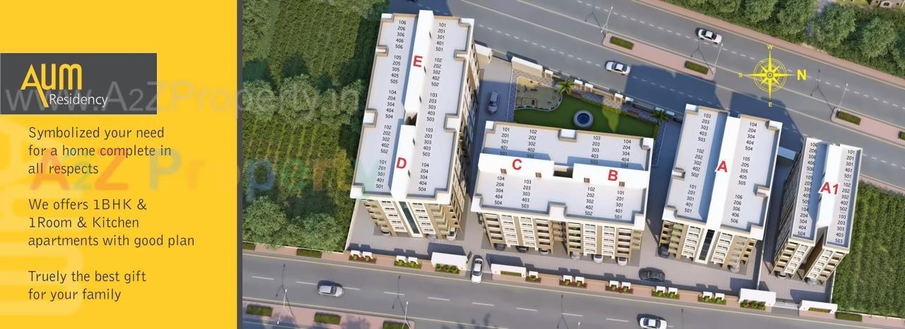 Layout of real estate project Aum Residency located at Vadsar, Vadodara, Gujarat