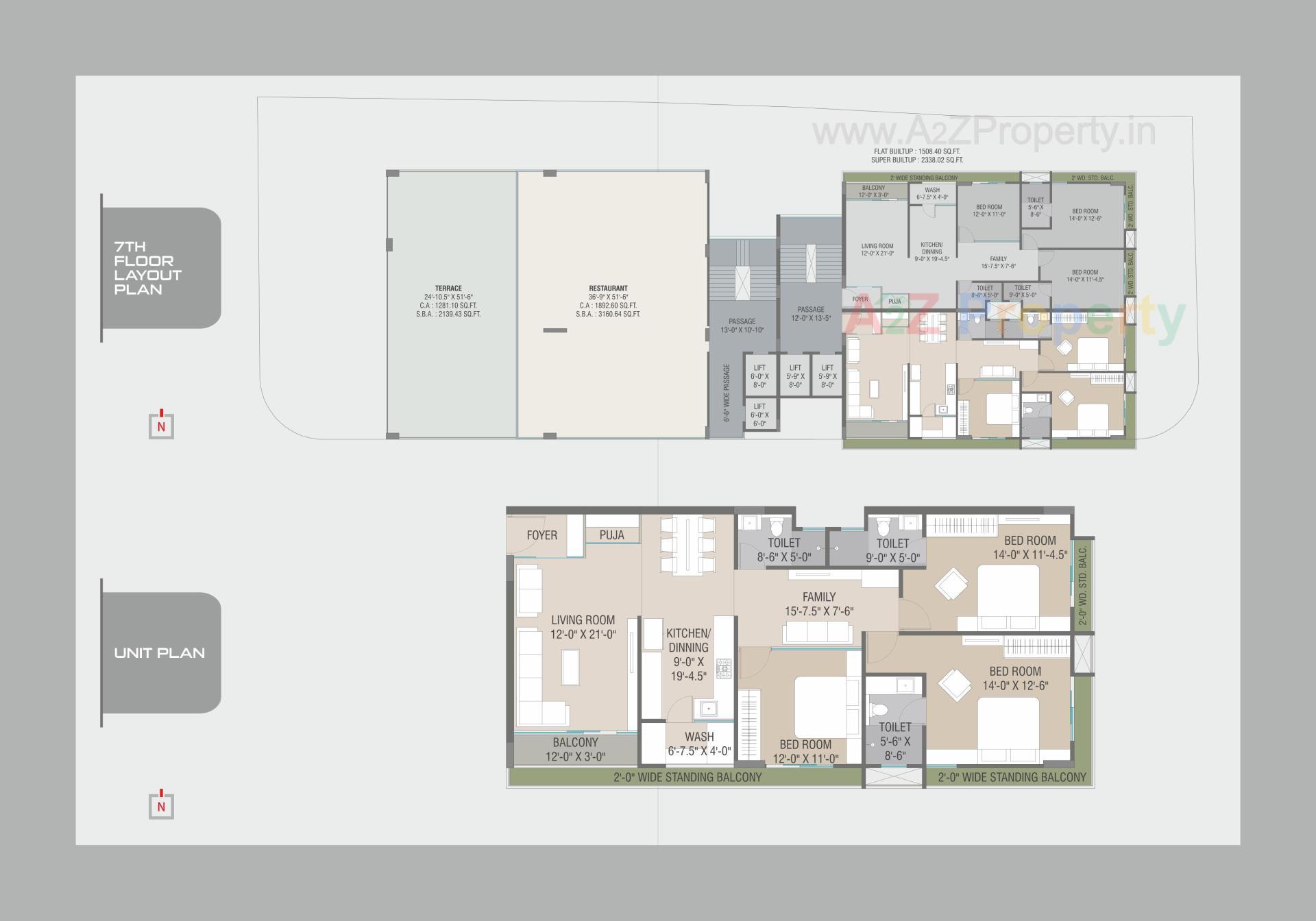 Layout of real estate project Aura Memories located at Manjalpur, Vadodara, Gujarat