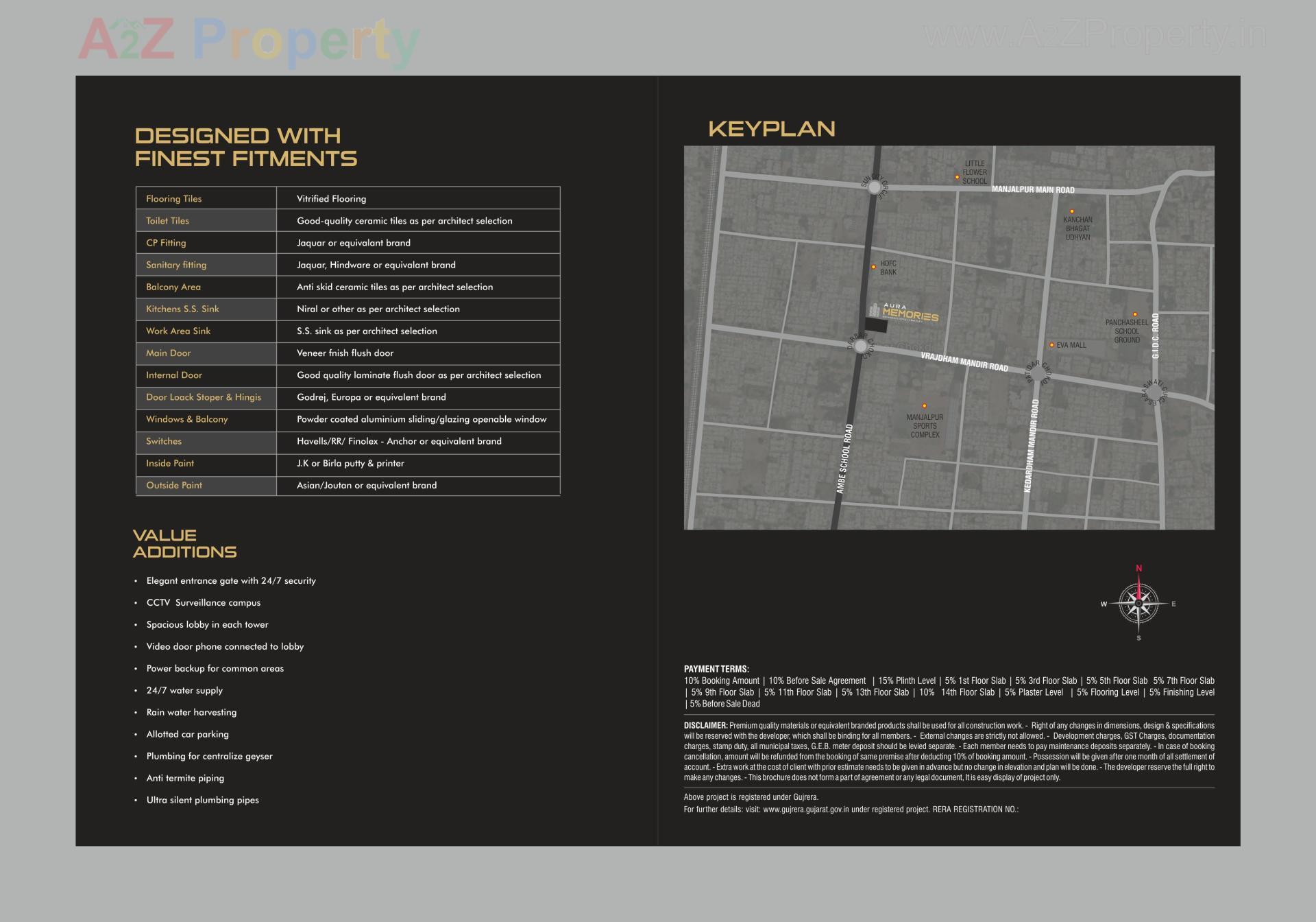  of real estate project Aura Memories located at Manjalpur, Vadodara, Gujarat