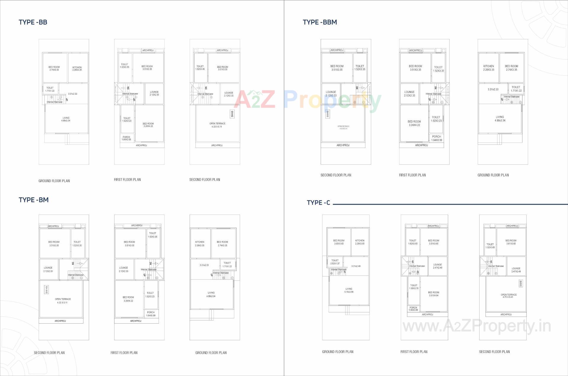Layout of real estate project Auro located at Bil, Vadodara, Gujarat