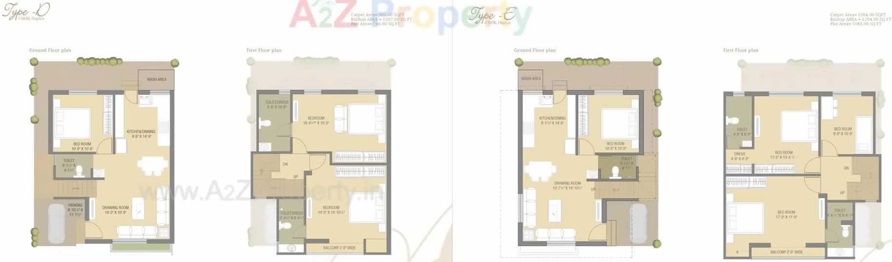 Layout of real estate project Auro Aastha located at Vadodara, Vadodara, Gujarat