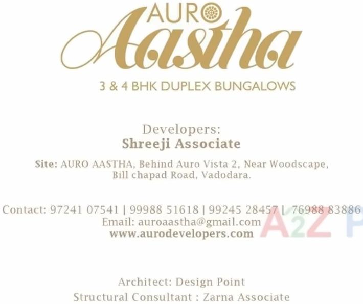  of real estate project Auro Aastha located at Vadodara, Vadodara, Gujarat