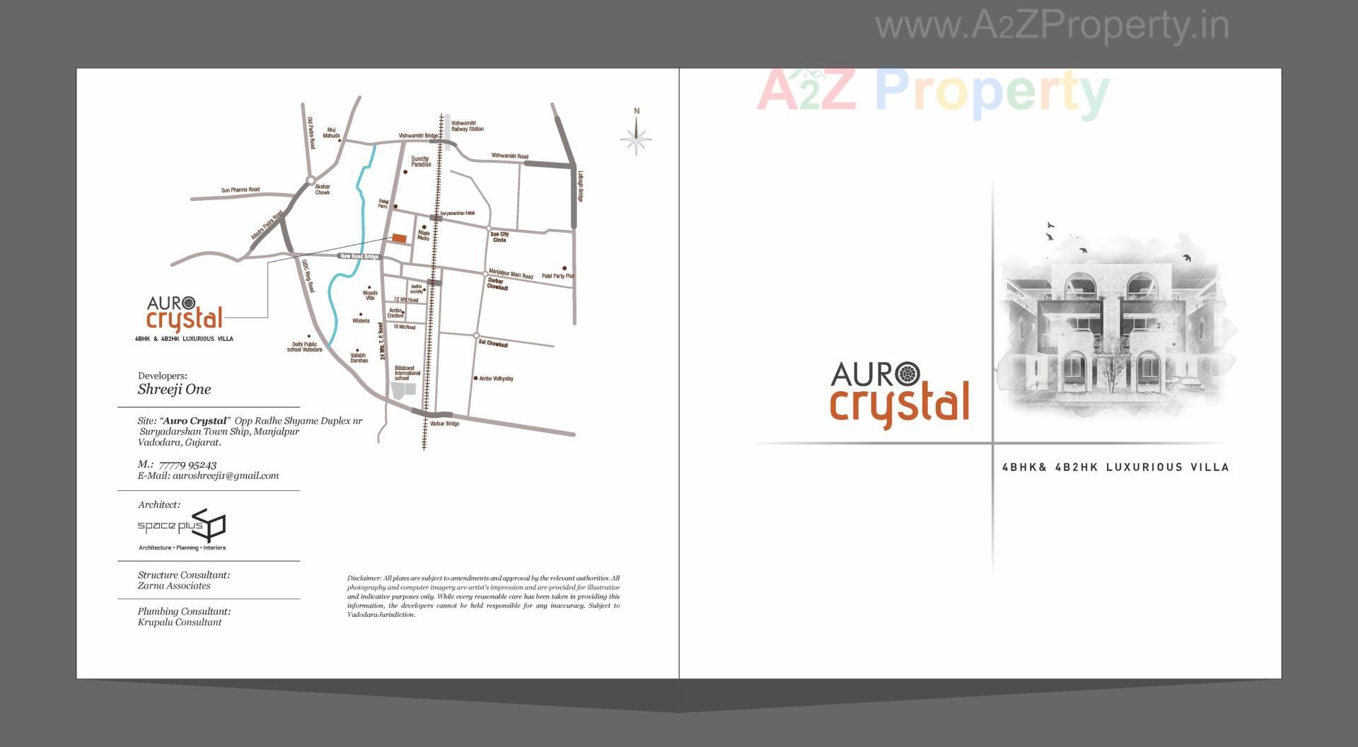  of real estate project Auro Crystal located at Manjalpur, Vadodara, Gujarat