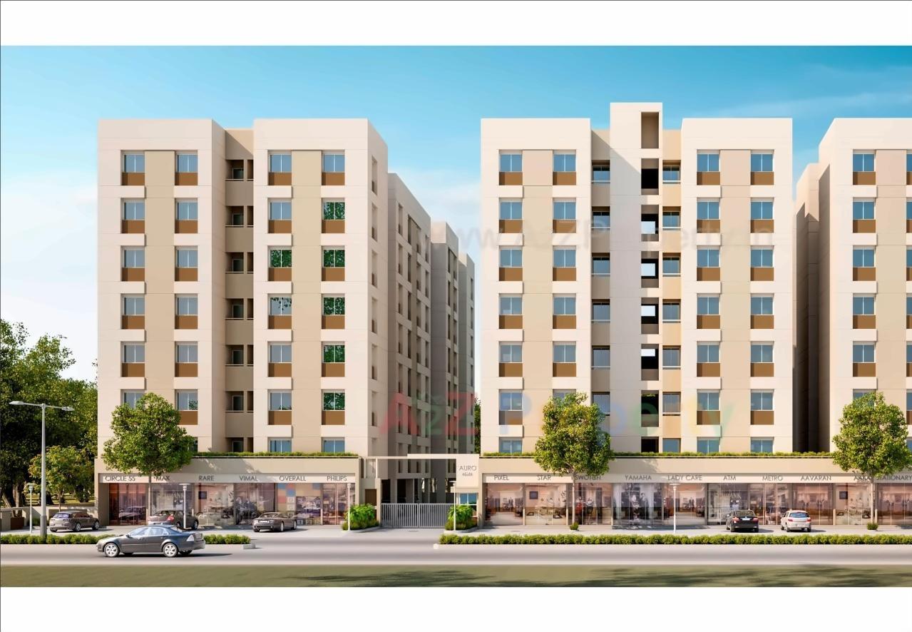 3D Elevation of real estate project Auro Elite located at Bill, Vadodara, Gujarat