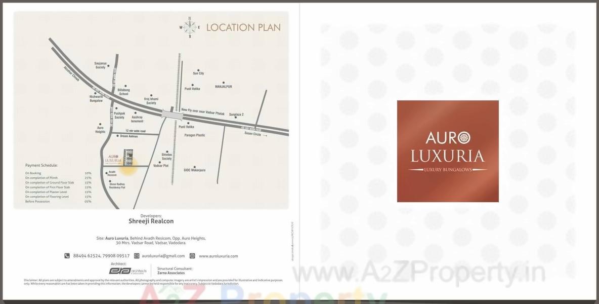  of real estate project Auro Luxuria located at Vadsar, Vadodara, Gujarat