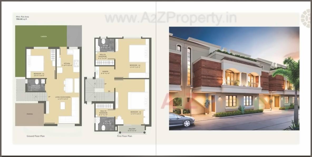 Layout of real estate project Auro Luxuria located at Vadsar, Vadodara, Gujarat