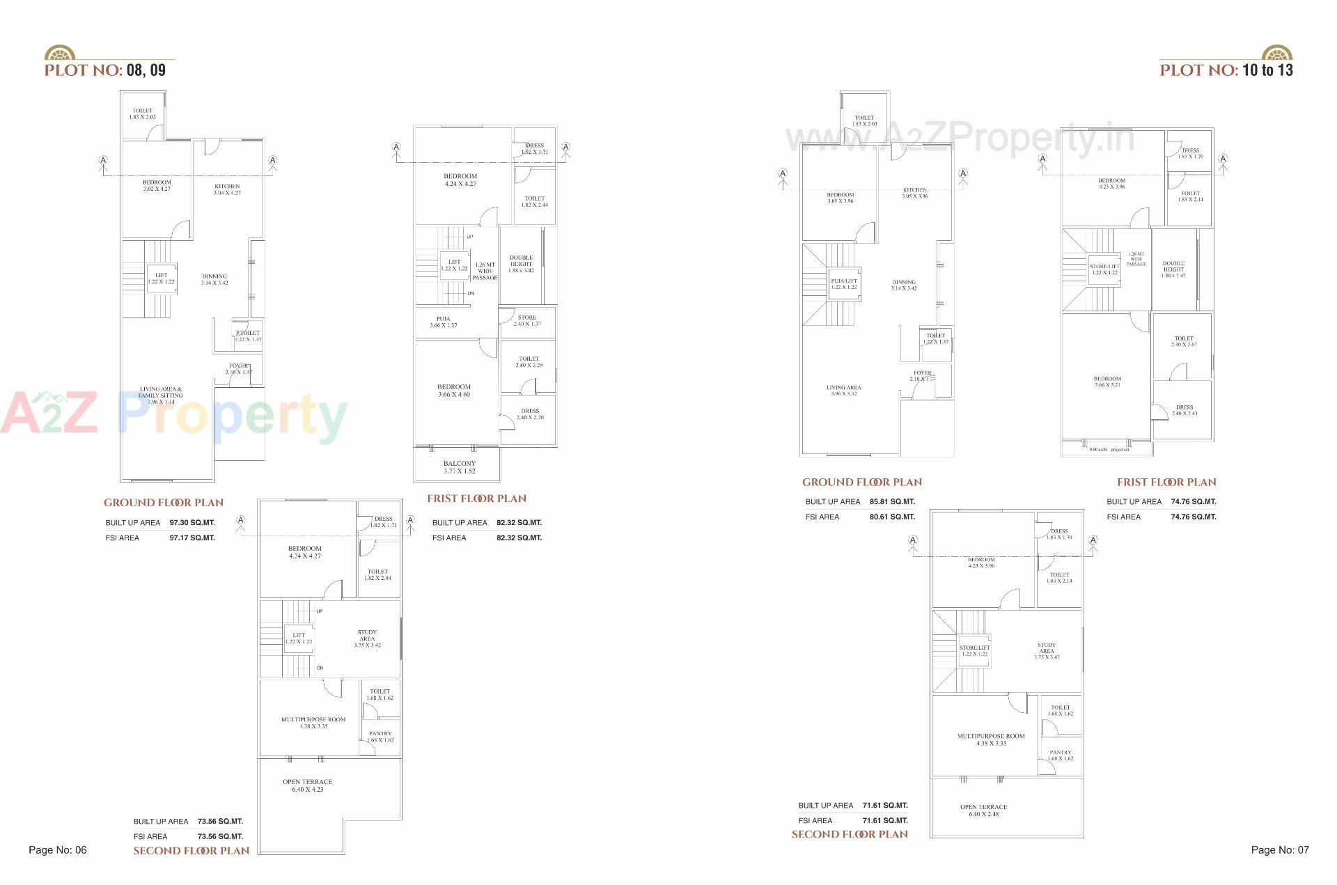 Layout of real estate project Auro Nirvana located at Bhayli, Vadodara, Gujarat