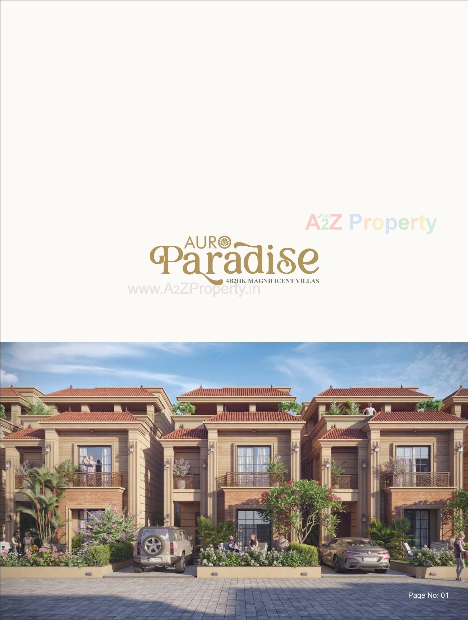 3D Elevation of real estate project Auro Paradise located at Kalali, Vadodara, Gujarat