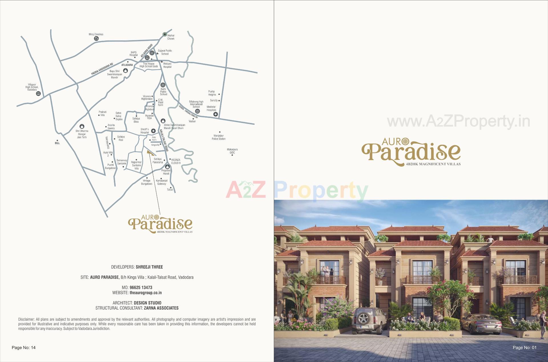  of real estate project Auro Paradise located at Kalali, Vadodara, Gujarat