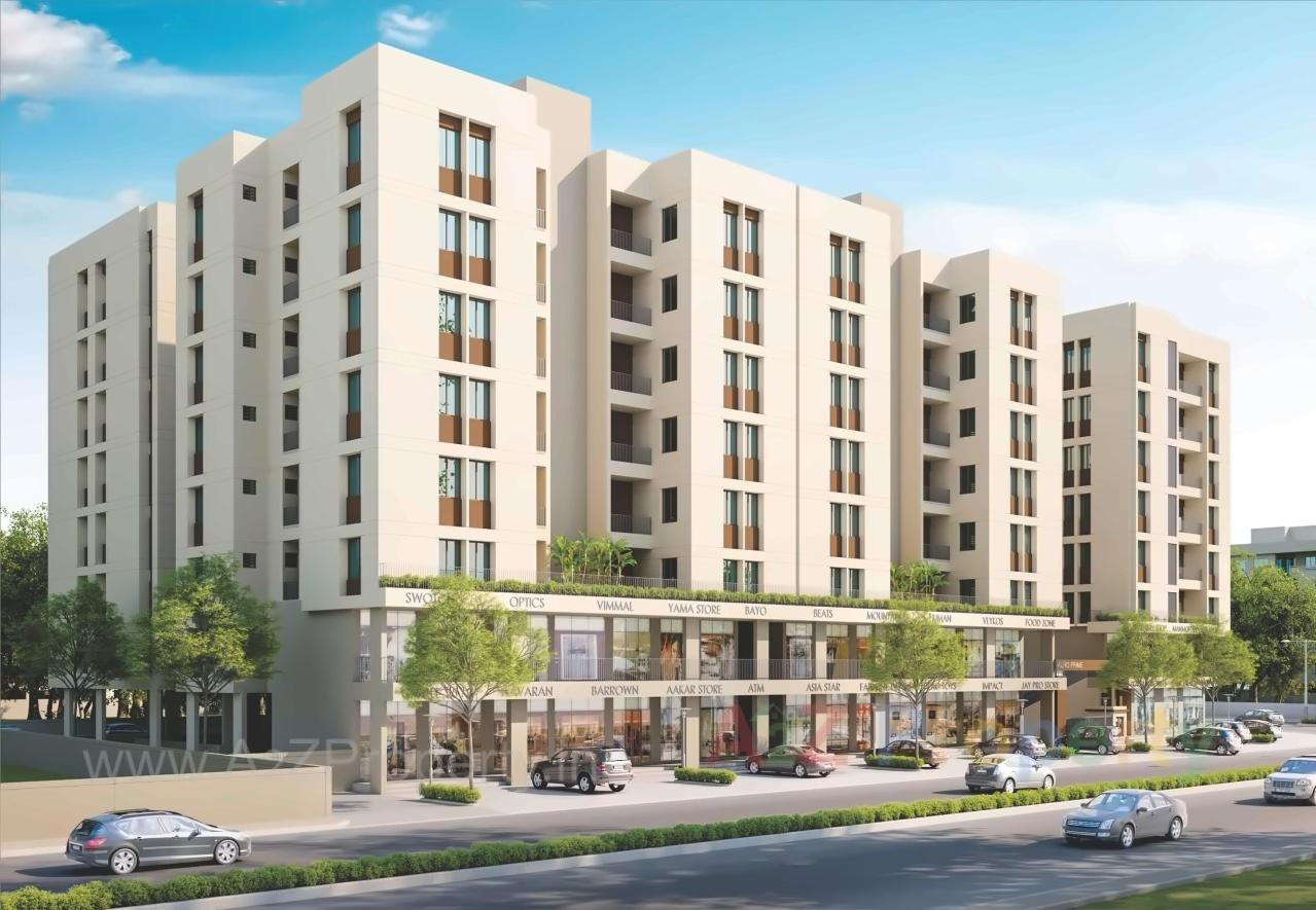 3D Elevation of real estate project Auro Prime located at Bill, Vadodara, Gujarat