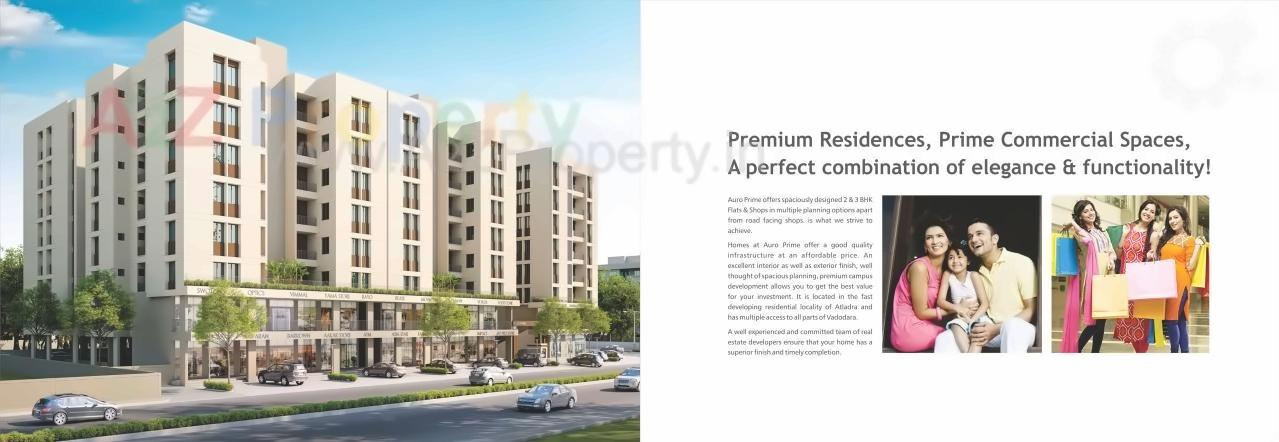 3D Elevation of real estate project Auro Prime located at Bill, Vadodara, Gujarat