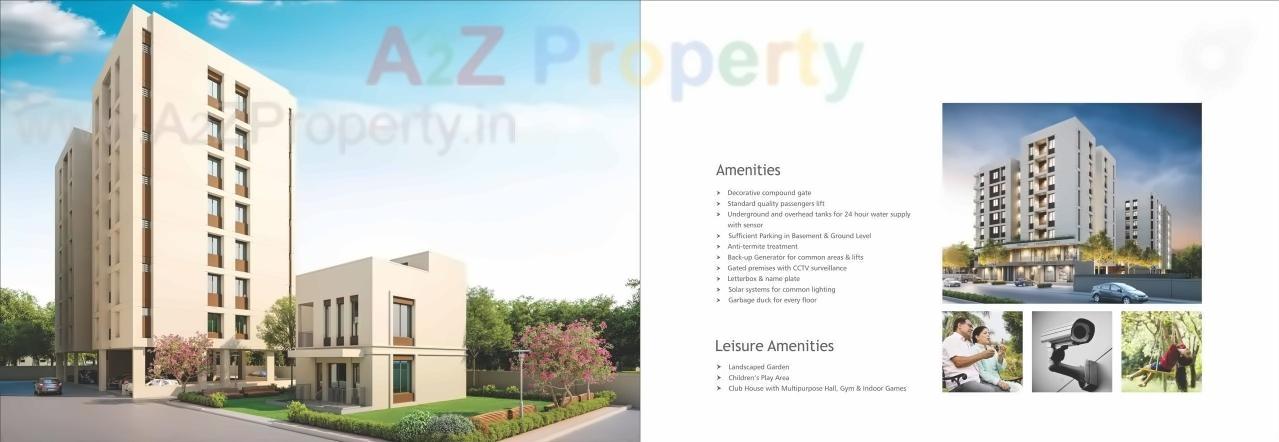 3D Elevation of real estate project Auro Prime located at Bill, Vadodara, Gujarat