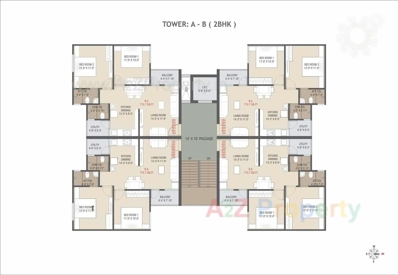Layout of real estate project Auro Prime located at Bill, Vadodara, Gujarat