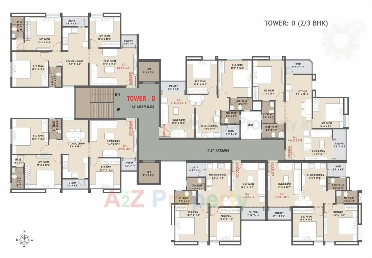 Layout of real estate project Auro Prime located at Bill, Vadodara, Gujarat
