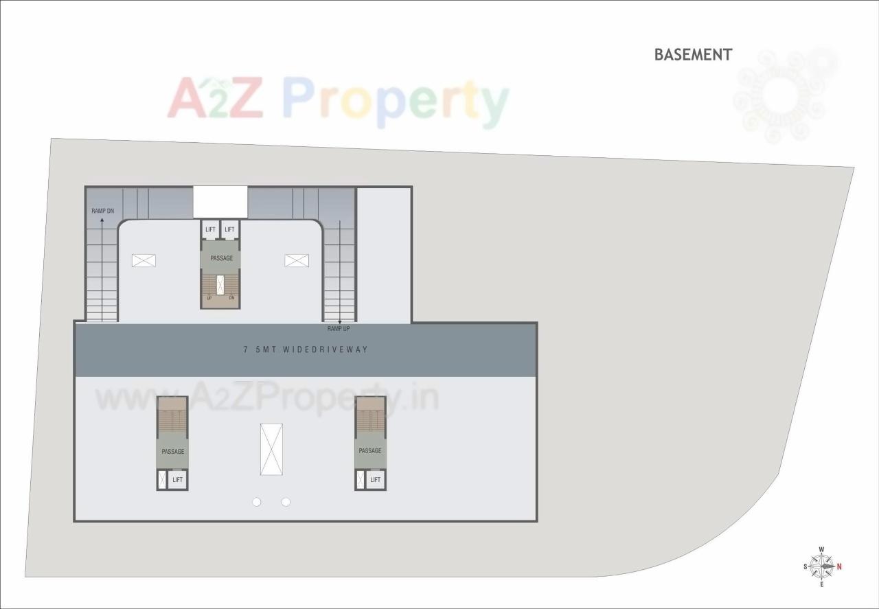 Layout of real estate project Auro Prime located at Bill, Vadodara, Gujarat