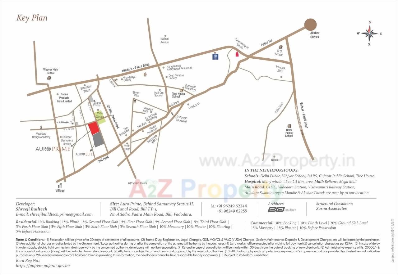  of real estate project Auro Prime located at Bill, Vadodara, Gujarat