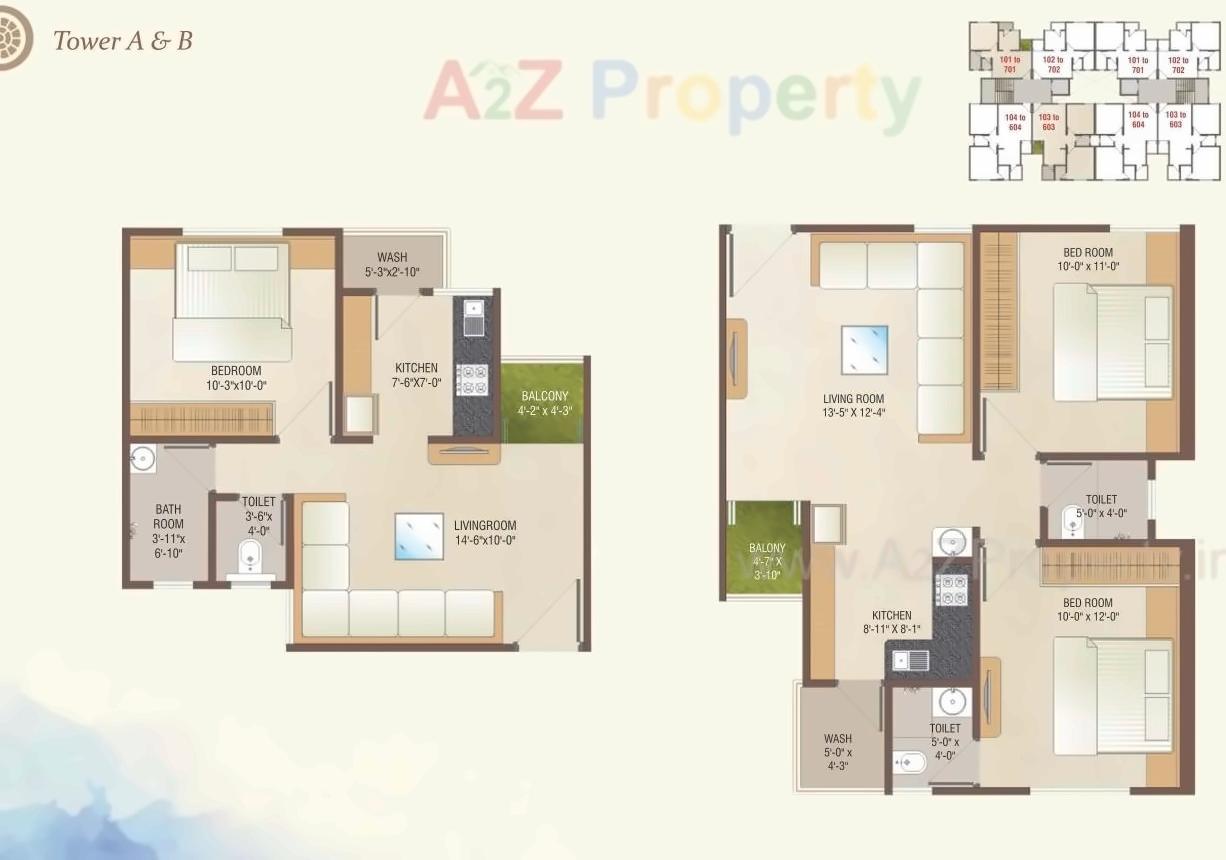 Layout of real estate project Auro Residency located at Bill, Vadodara, Gujarat