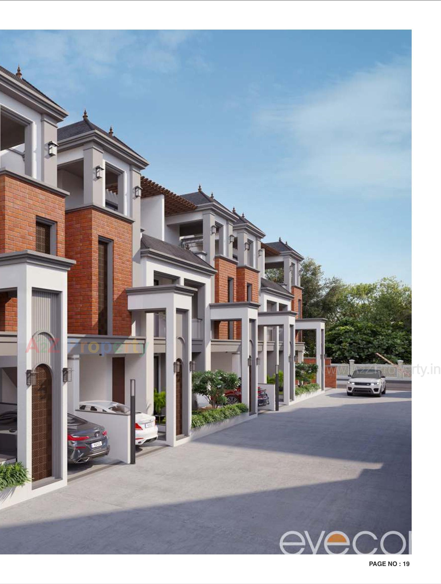 3D Elevation of real estate project Auro Shayonam located at Vadsar, Vadodara, Gujarat