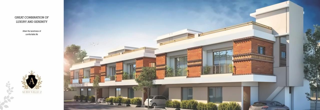 3D Elevation of real estate project Auro Ville located at Kalali, Vadodara, Gujarat