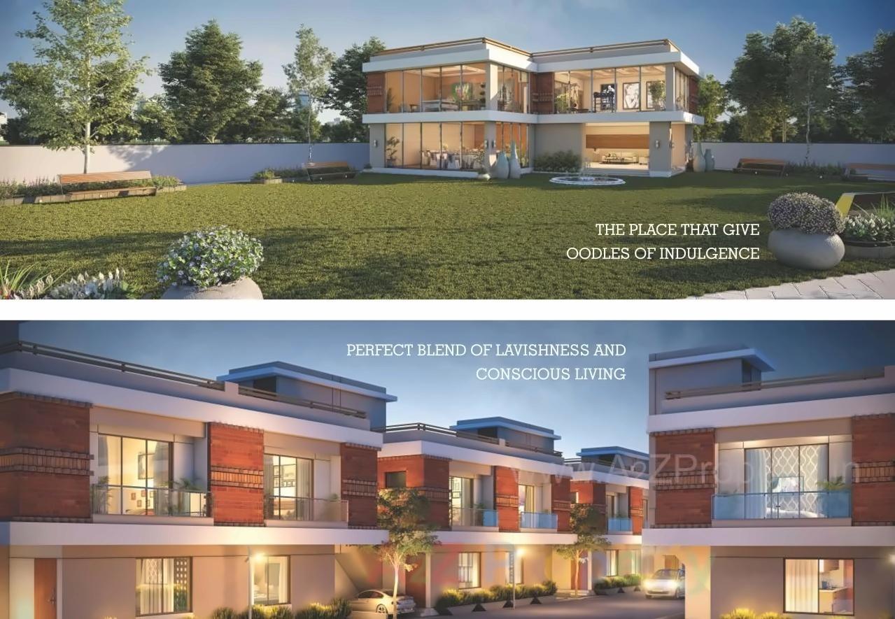 3D Elevation of real estate project Auro Ville located at Kalali, Vadodara, Gujarat