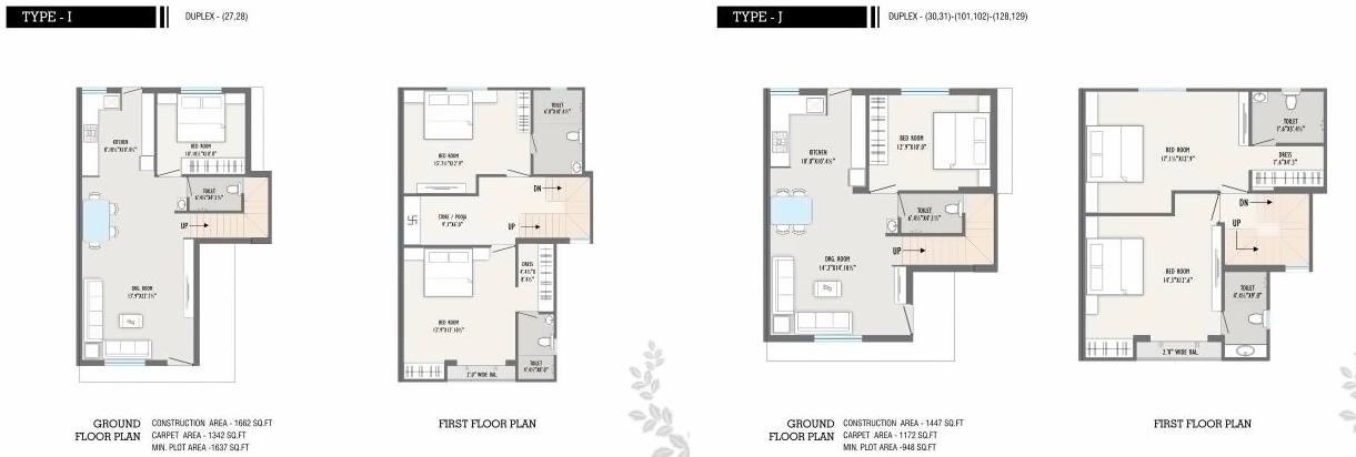 Layout of real estate project Auro Ville located at Kalali, Vadodara, Gujarat