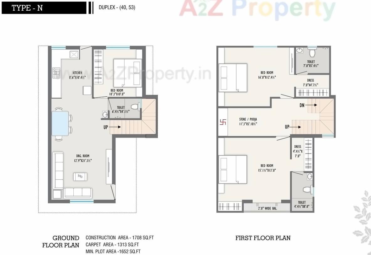 Layout of real estate project Auro Ville located at Kalali, Vadodara, Gujarat