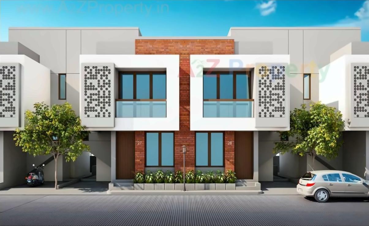 3D Elevation of real estate project Auro Vista located at Bill, Vadodara, Gujarat