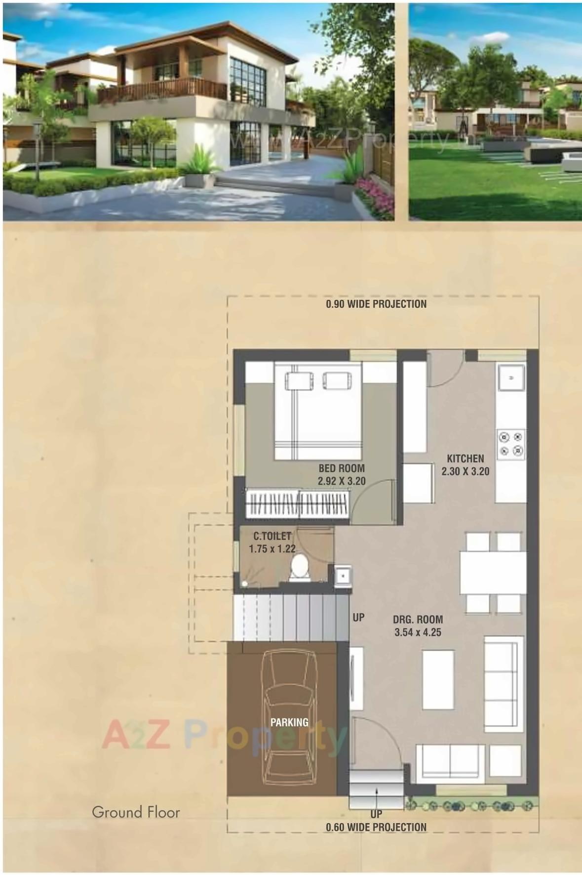 Layout of real estate project Auro Vista located at Kalali, Vadodara, Gujarat
