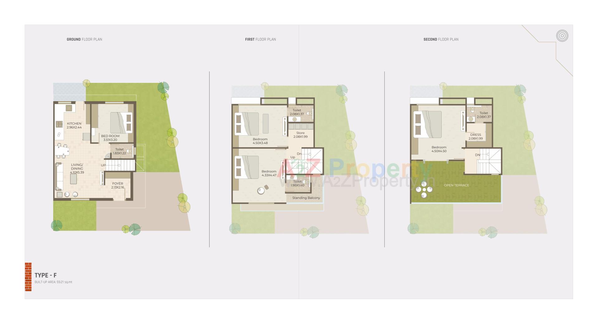 Layout of real estate project Auro Vivaanta Ii located at Bil, Vadodara, Gujarat