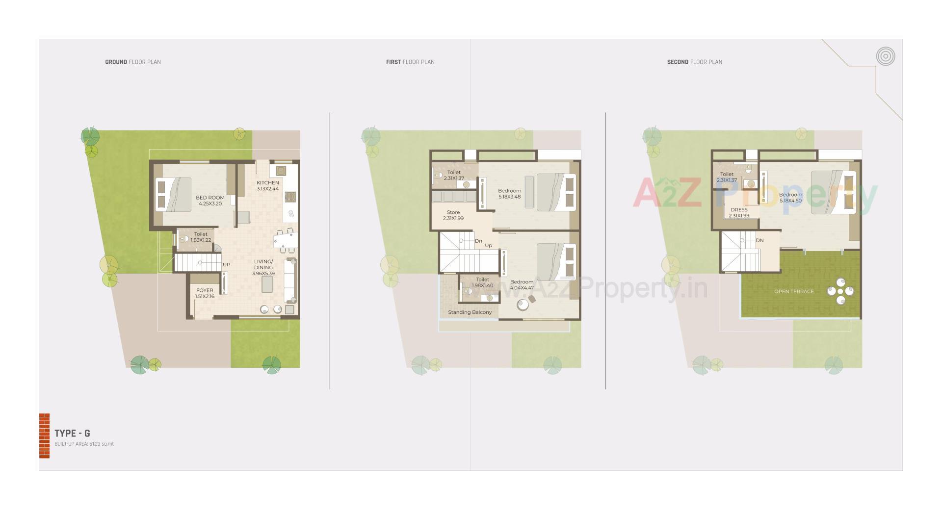 Layout of real estate project Auro Vivaanta Ii located at Bil, Vadodara, Gujarat