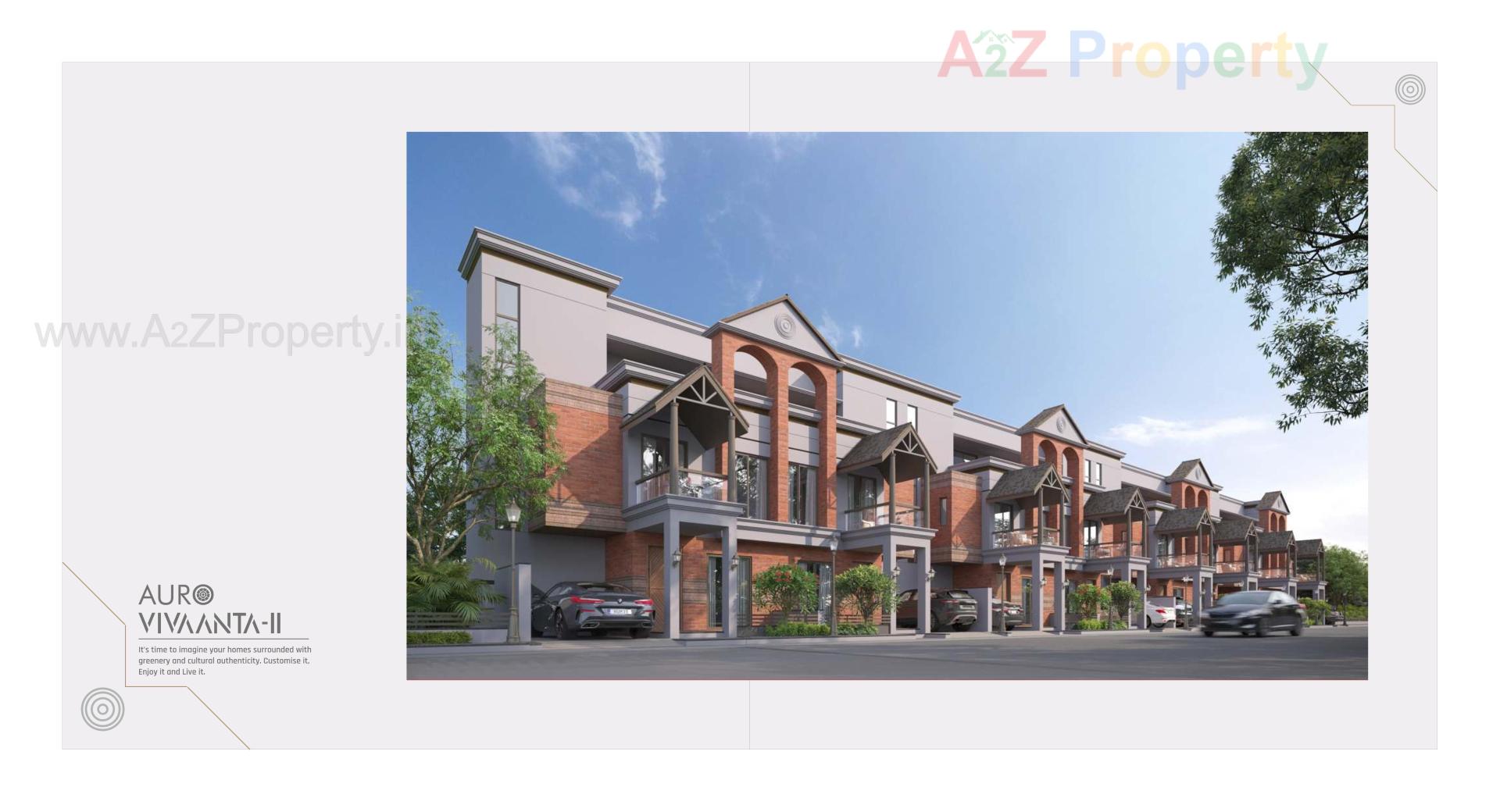 3D Elevation of real estate project Auro Vivaanta Ii located at Bil, Vadodara, Gujarat