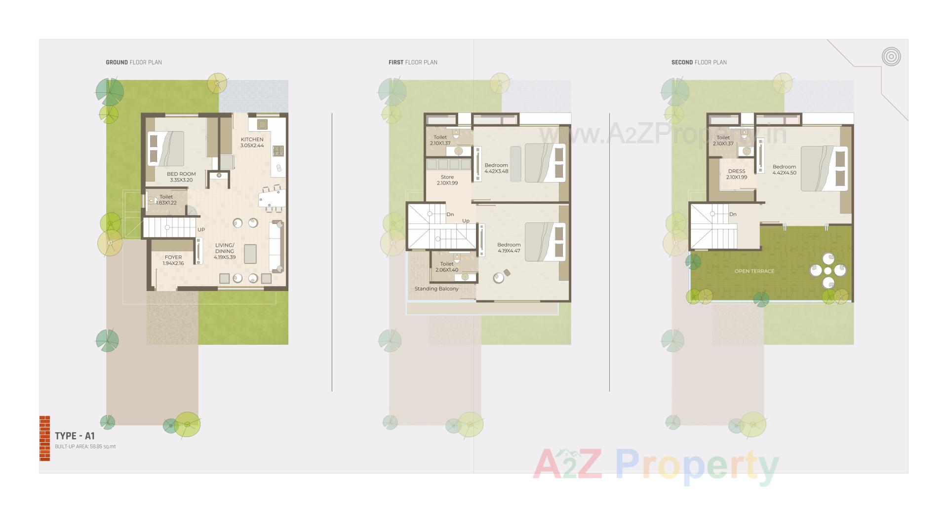 Layout of real estate project Auro Vivaanta Ii located at Bil, Vadodara, Gujarat