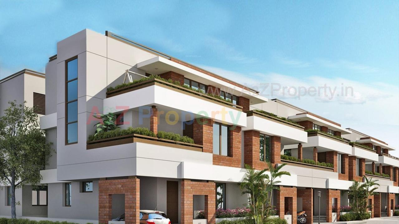 3D Elevation of real estate project Auroville located at Kalali, Vadodara, Gujarat