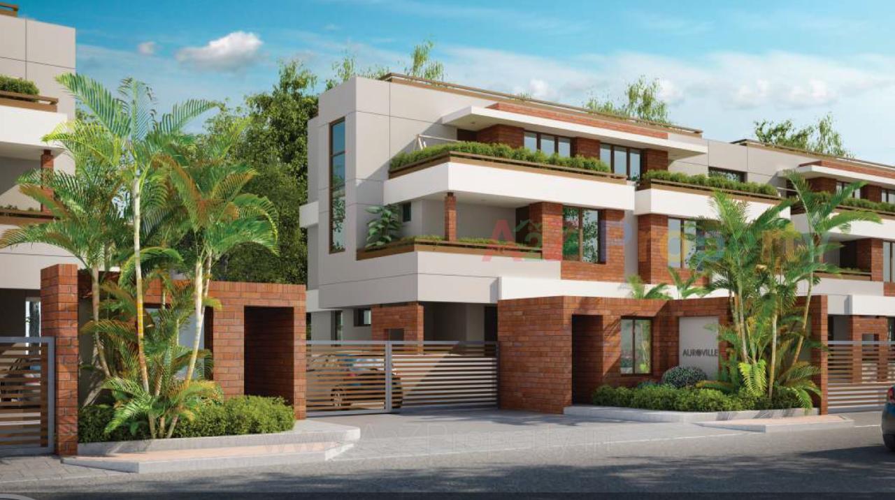 3D Elevation of real estate project Auroville located at Kalali, Vadodara, Gujarat
