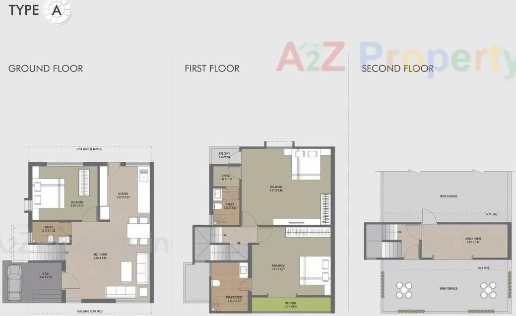 Layout of real estate project Auroville located at Kalali, Vadodara, Gujarat