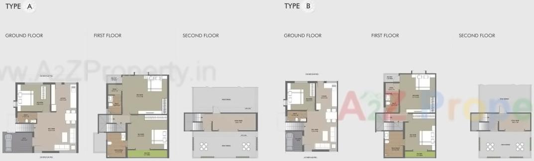 Layout of real estate project Auroville located at Kalali, Vadodara, Gujarat