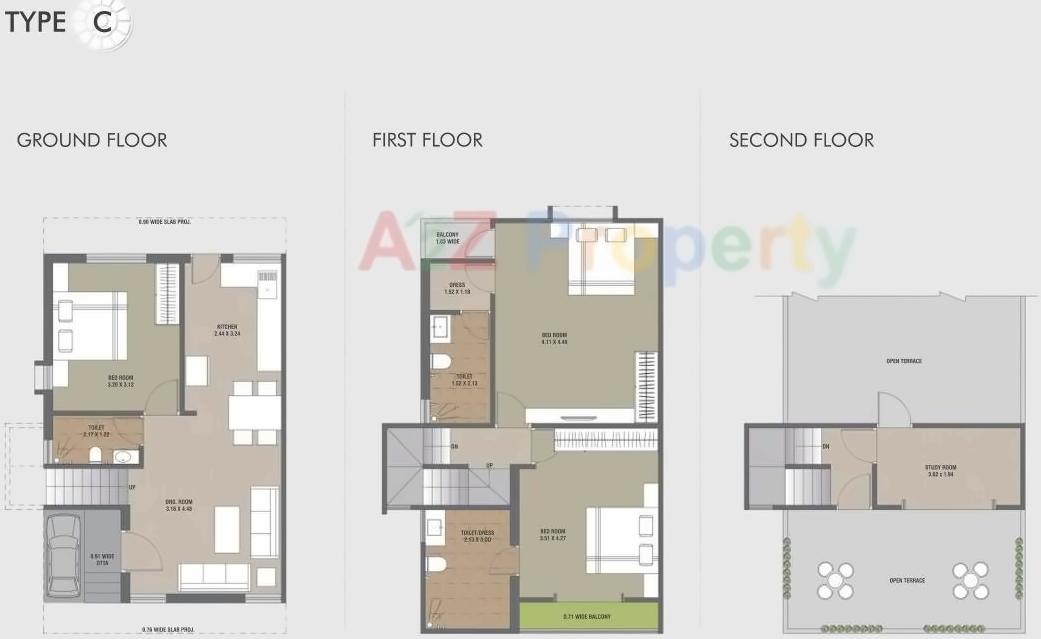 Layout of real estate project Auroville located at Kalali, Vadodara, Gujarat