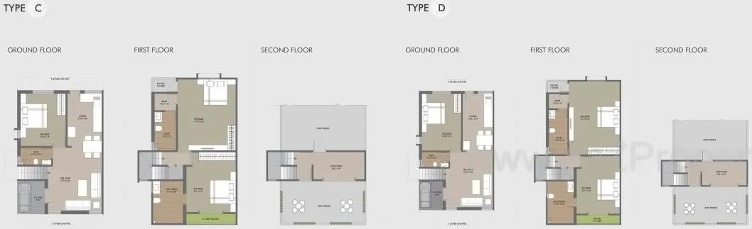 Layout of real estate project Auroville located at Kalali, Vadodara, Gujarat