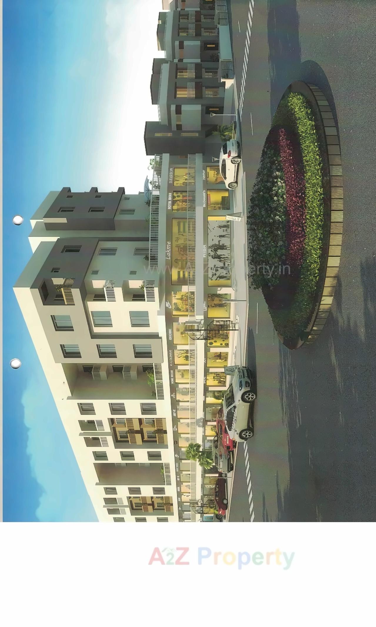 3D Elevation of real estate project Avadh City located at Sayajipura, Vadodara, Gujarat