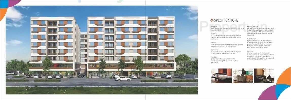 3D Elevation of real estate project Avadh Heights located at Sevasi, Vadodara, Gujarat