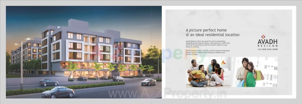 3D Elevation of real estate project Avadh Resicom located at Vadsar, Vadodara, Gujarat