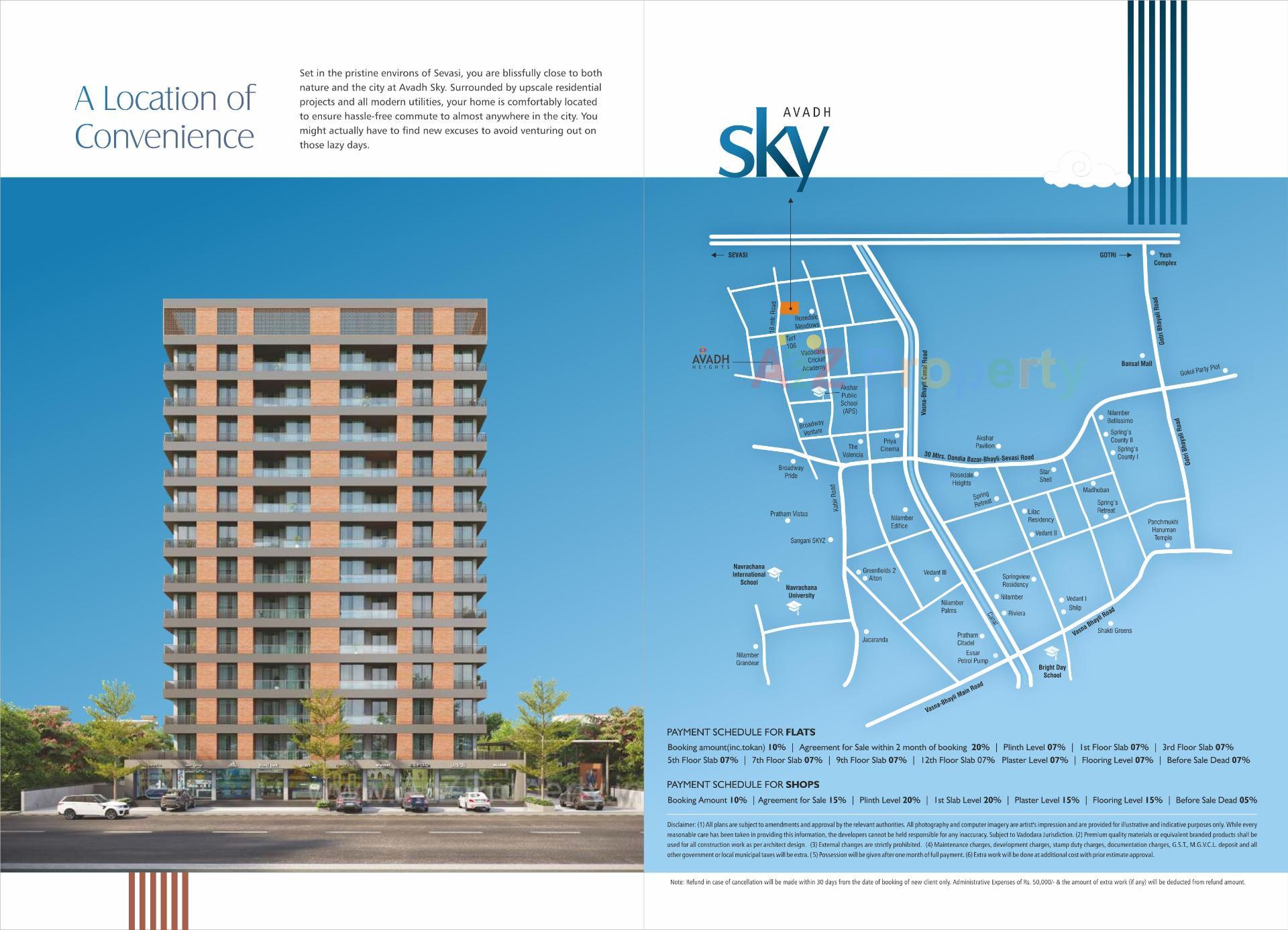  of real estate project Avadh Sky located at Sevasi, Vadodara, Gujarat