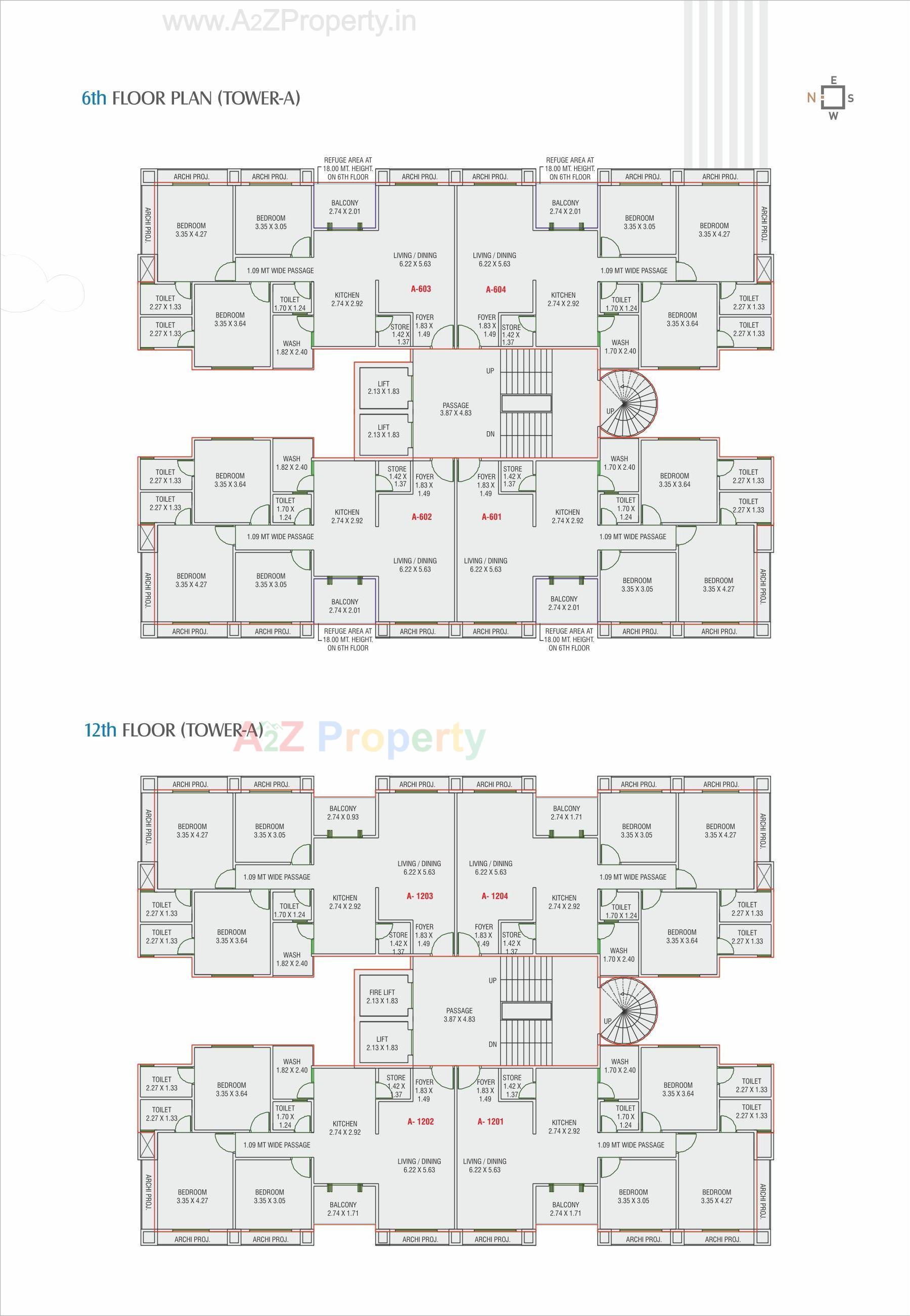 Layout of real estate project Avadh Sky located at Sevasi, Vadodara, Gujarat