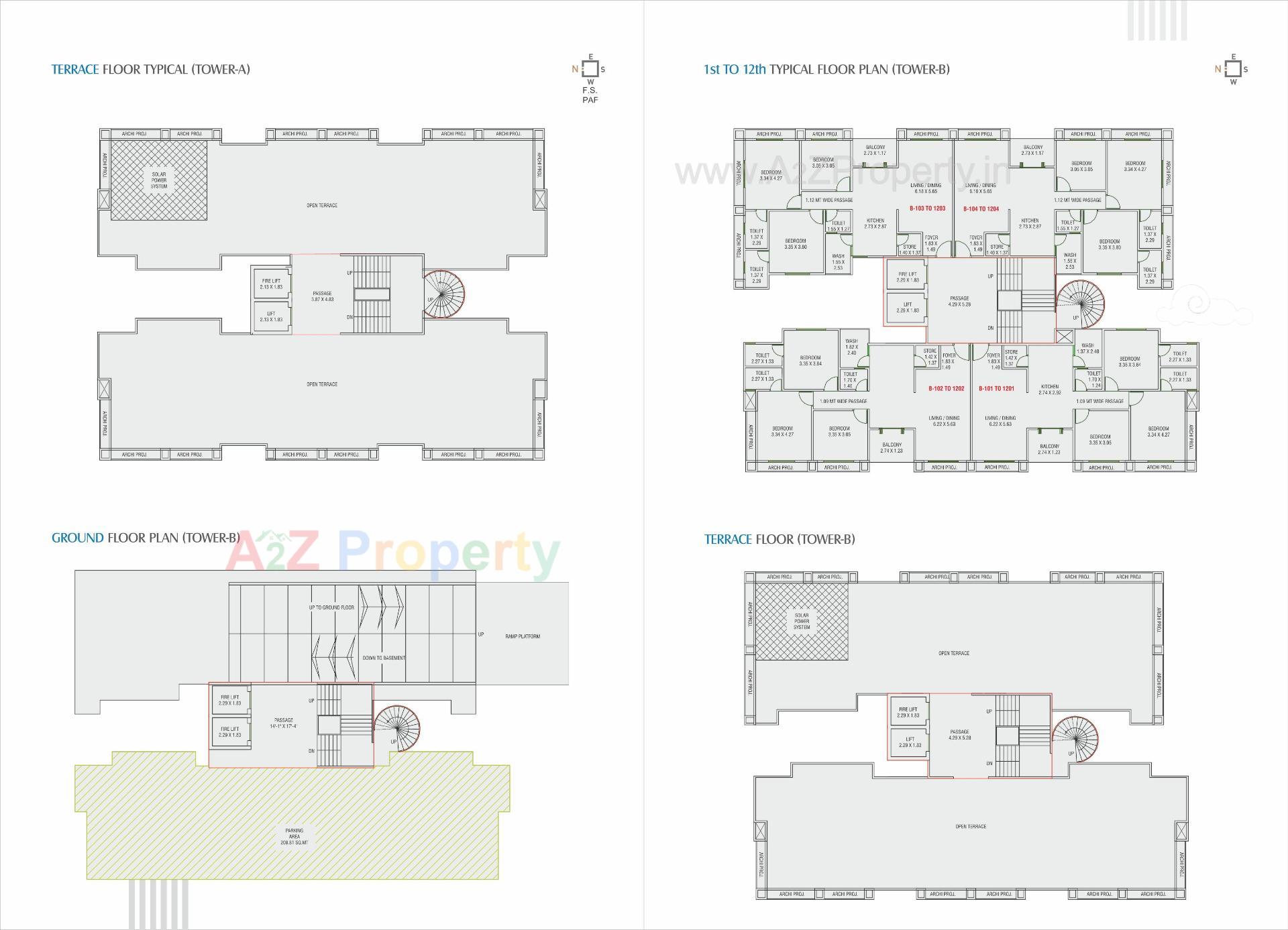 Layout of real estate project Avadh Sky located at Sevasi, Vadodara, Gujarat