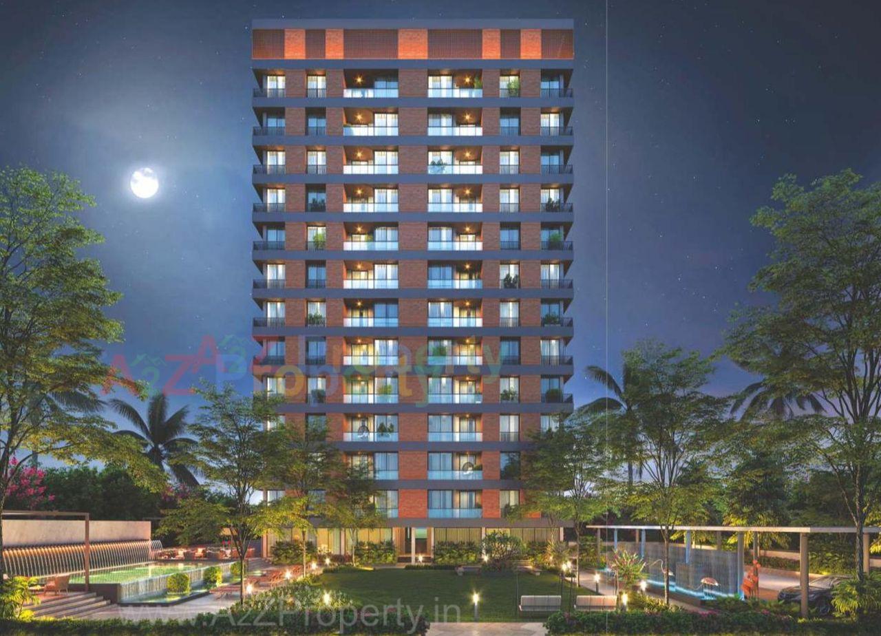 3D Elevation of real estate project Avadh Sky located at Sevasi, Vadodara, Gujarat