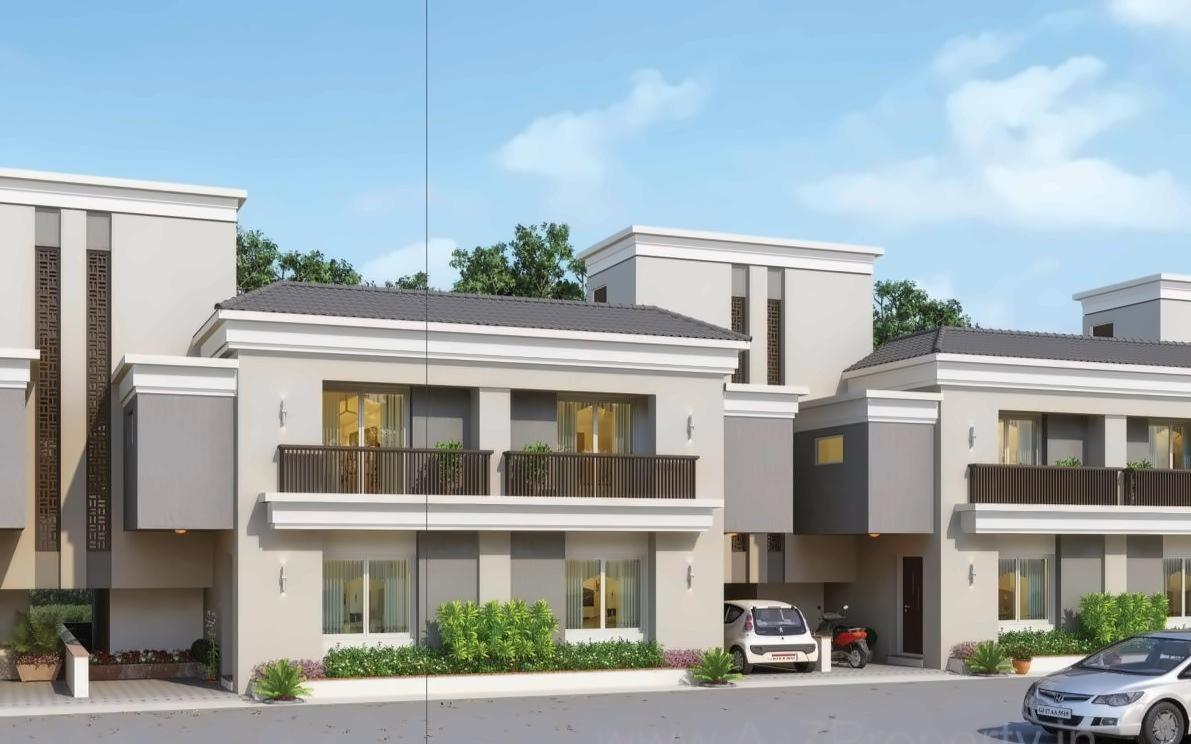 3D Elevation of real estate project Avadh Upvan Ii located at Bill, Vadodara, Gujarat