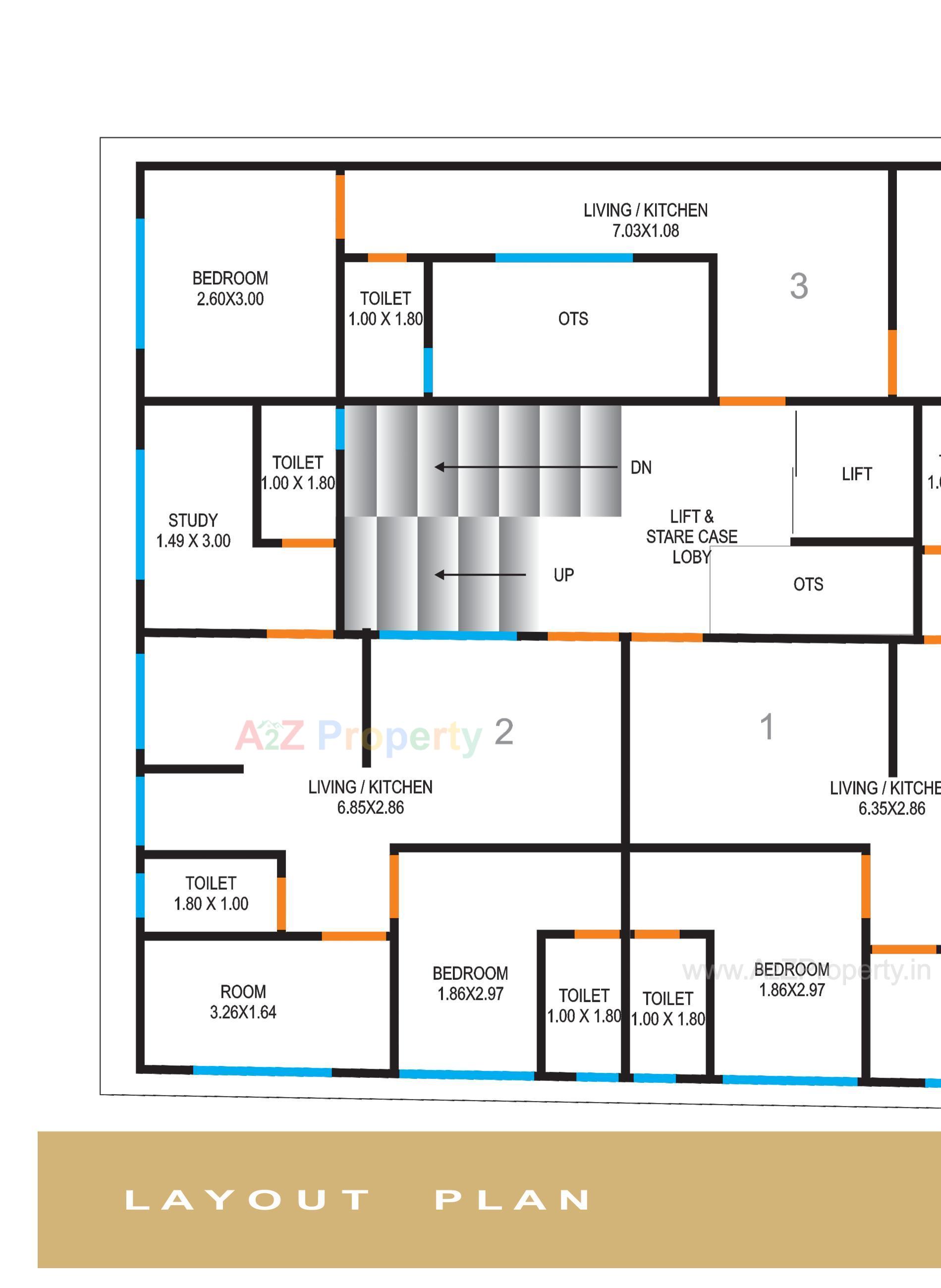 Layout of real estate project Avadhoot Astha located at Vadodara, Vadodara, Gujarat