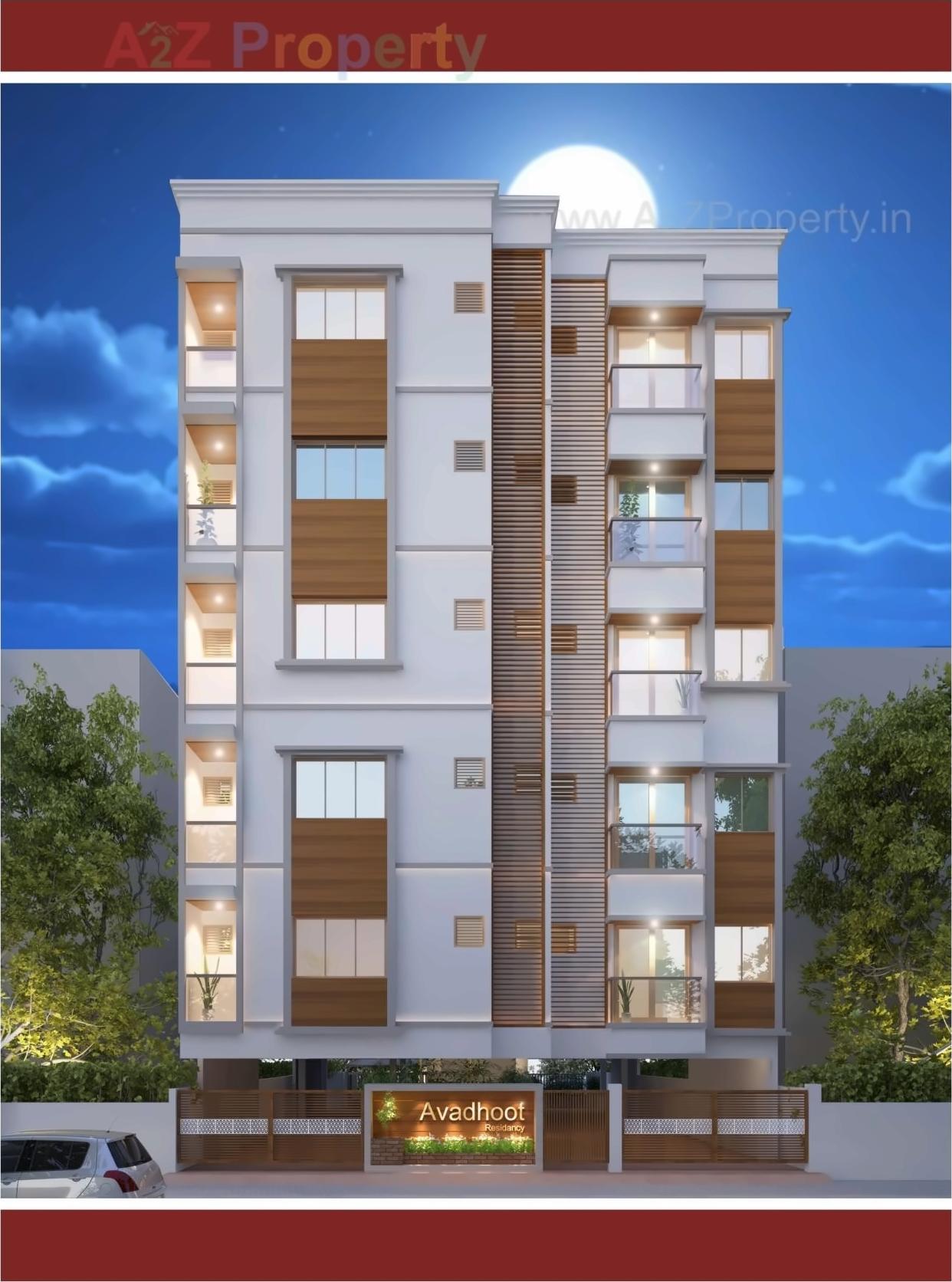 3D Elevation of real estate project Avadhoot Residency located at Vadodara, Vadodara, Gujarat