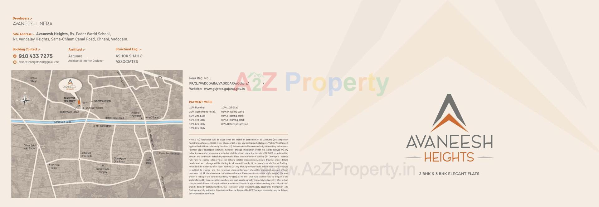  of real estate project Avaneesh Heights located at Chhani, Vadodara, Gujarat